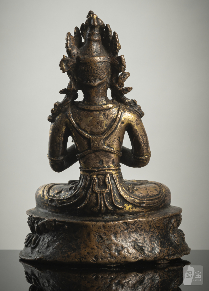 A GILT-BRONZE FIGURE OF VAJRADHARA - 图2